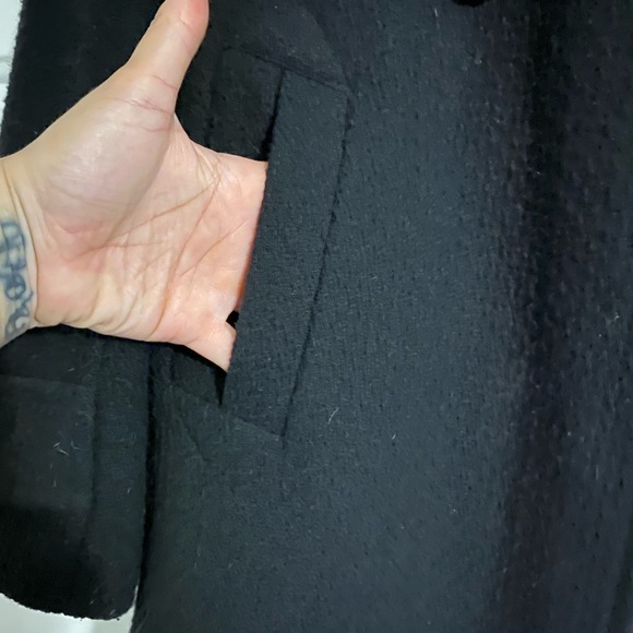 Classic Black Peacoat - Picture 6 of 7